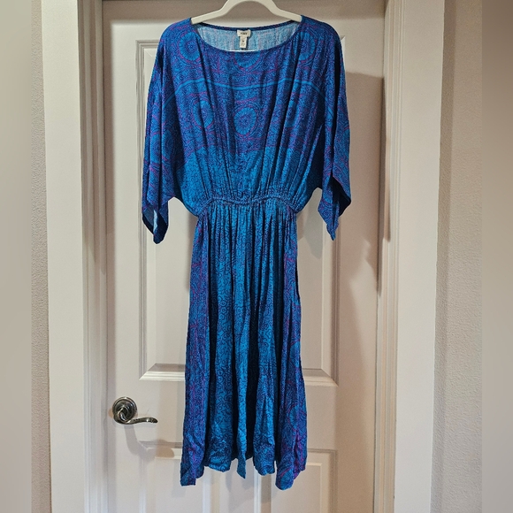 Tiny Annmarie Midi Dress Scoop Neck Batwing Sleeves Drapey Lightweight Small NWT - Picture 13 of 14